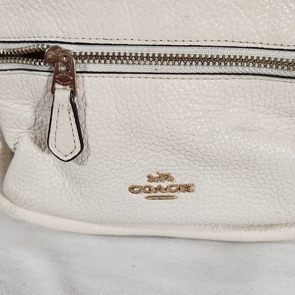 Coach Court Ivory Pebbled Leather Mini Backpack. Nice! - Picture 2 of 10